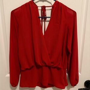 Elegant Red Blouse